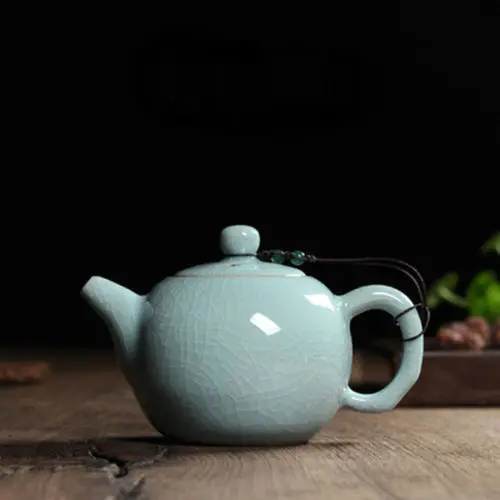 [GRANDNESS] ] Xishi Pot Chinese longquan celadon teapot Kung Fu Teapot with Filter 240ml China Longquan Tea pot 240 ml