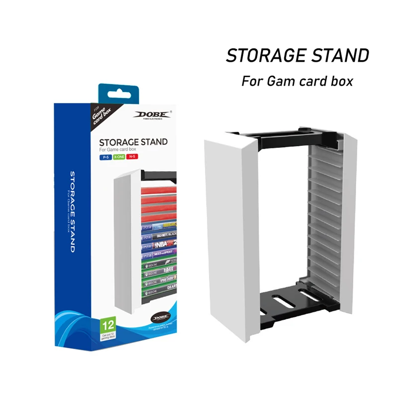 

12 In 1 Storage Stand Game Disc Rack For Card Box Compatiable For PS5 Xbox One Nintendo Switch Gaming Accessories ABS Material