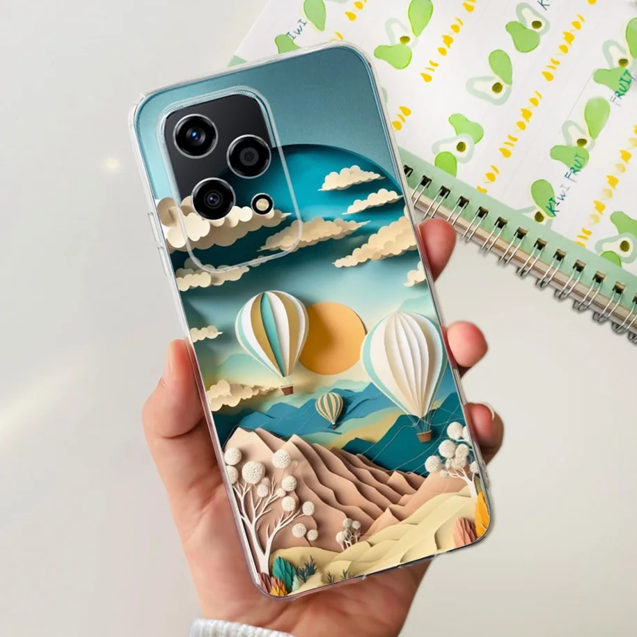 Floral Transparent Soft Silicone Phone Case - Protective Bumper