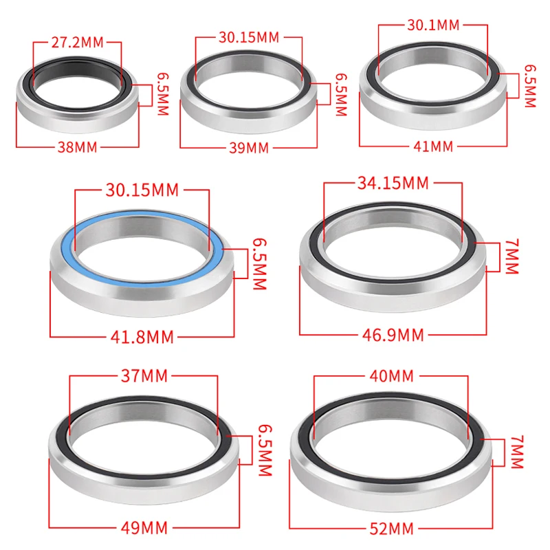 Bicycle Headset MUQZI Bearing 38 39 41 41.8 46.9 49 52mm General Repair MTB Steering Accessories