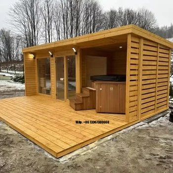 Large Outdoor Sauna Cabin 1