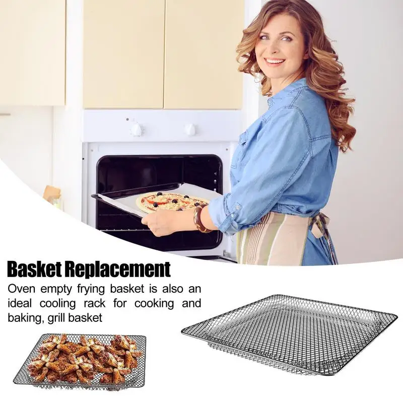 Air Fryer Oven Basket, Original Replacement Baking Trays for Ninja SP100 SP101 Foodi Digital Air Fryer Oven, Mesh Basket, Ideal Accessories for Air