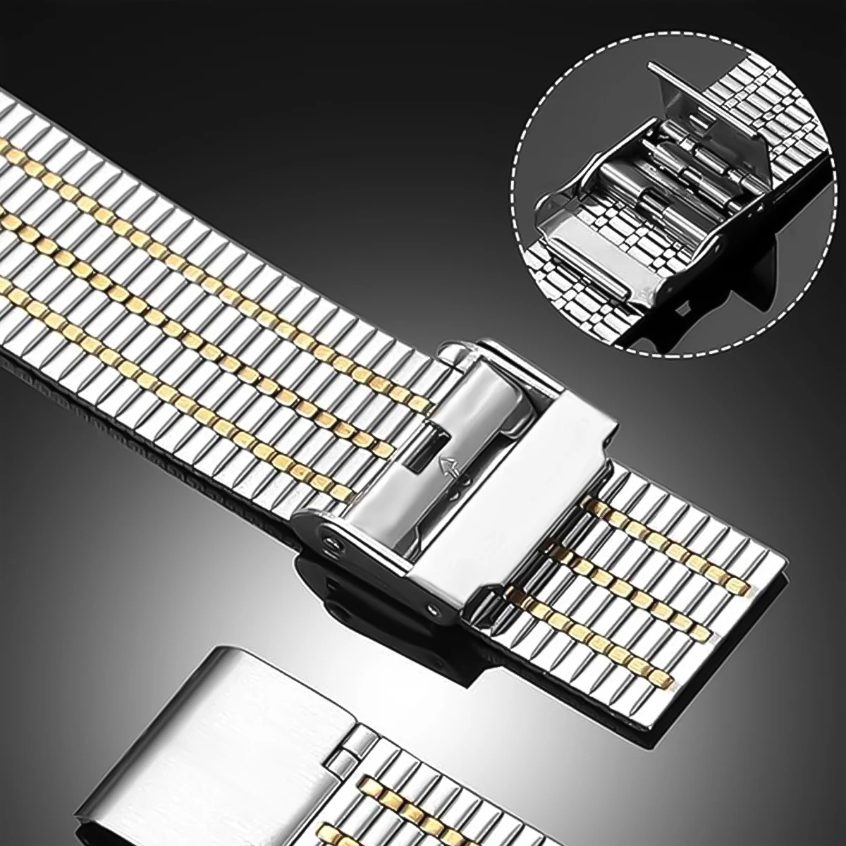 Premium Stainless Steel Mesh Strap - Elegant Replacement Wristband