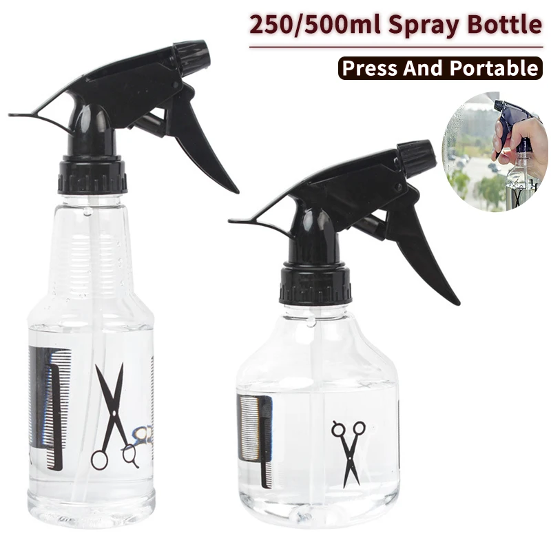 NEWEST Hairdressing Spray Bottle Salon Barber Water Sprayer Transparent Make-up Portable Plastic Spray Bottles Household Garden тональная основа для лица и тела make up for ever water blend r520 50ml