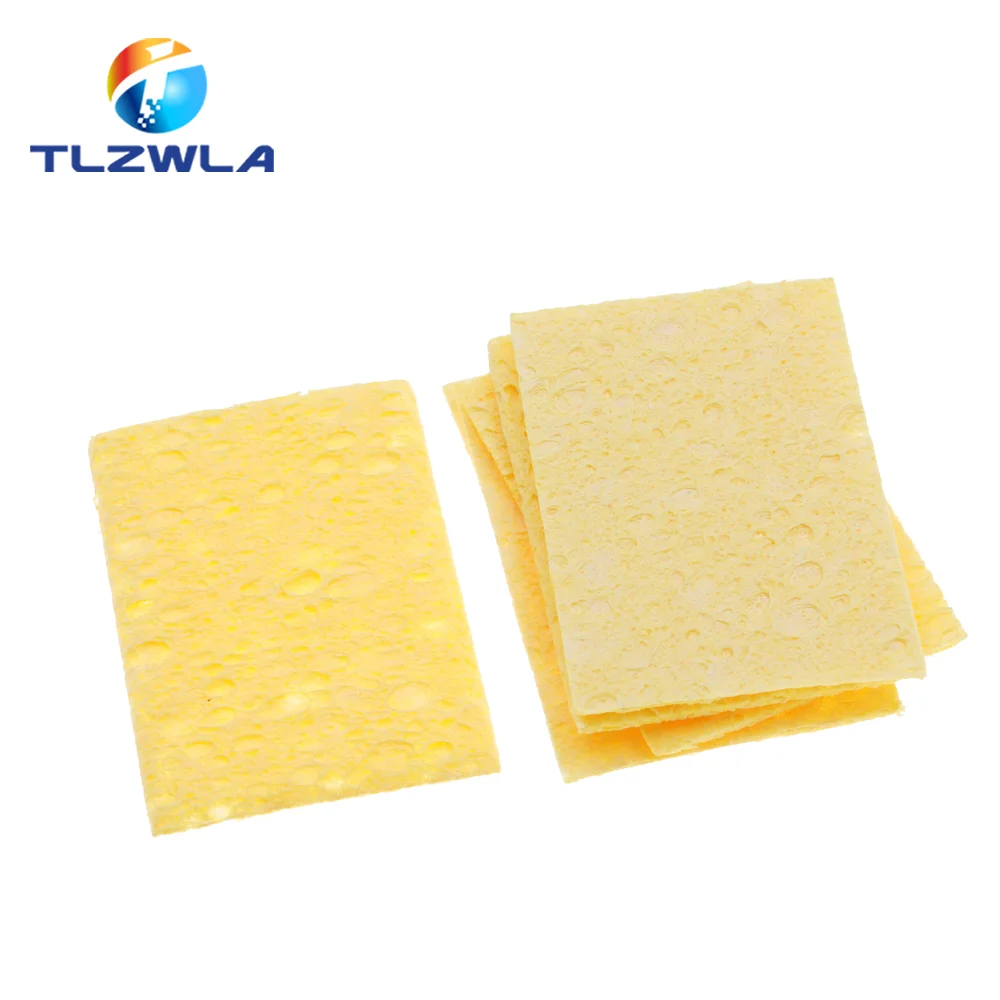 Cleaning Sponge 10PC 35MMX50MM Cleaner High Temperature Enduring for Electric Welding Soldering Iron Tip cleaning sponge