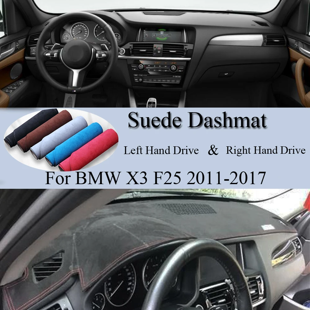 

Замшевый коврик для приборной панели BMW X3 F25 2011 2012 2013 2014 2016 2017