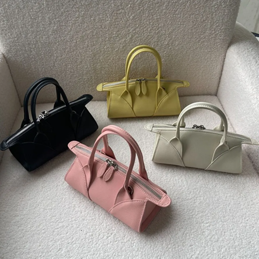 

Withered French Fashion Ladies Retro Boston Women's Bag Blogger Handbag Messenger Shoulder Small Bag Women 2024 Autumn New