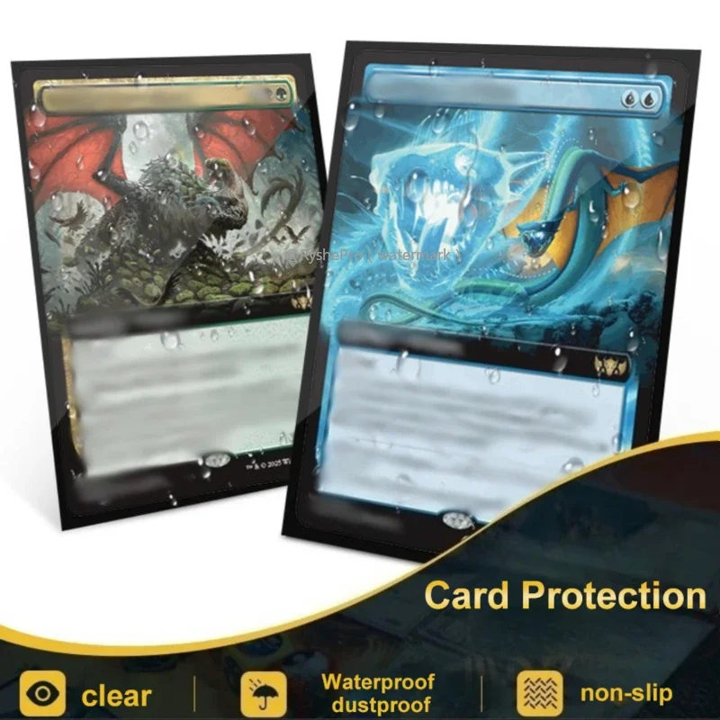 100 Stück Matte Kartenhüllen TCG für Magic Kartenhüllen Kartenspiel 66×91mm Kartenschutz für PKM MTG PTCG Sammel- und Sportkartenspiele – Detail 4
