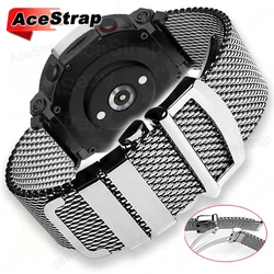 Enhanced Metal Milanese Mesh Band - T - Rex Ultra (Silver)