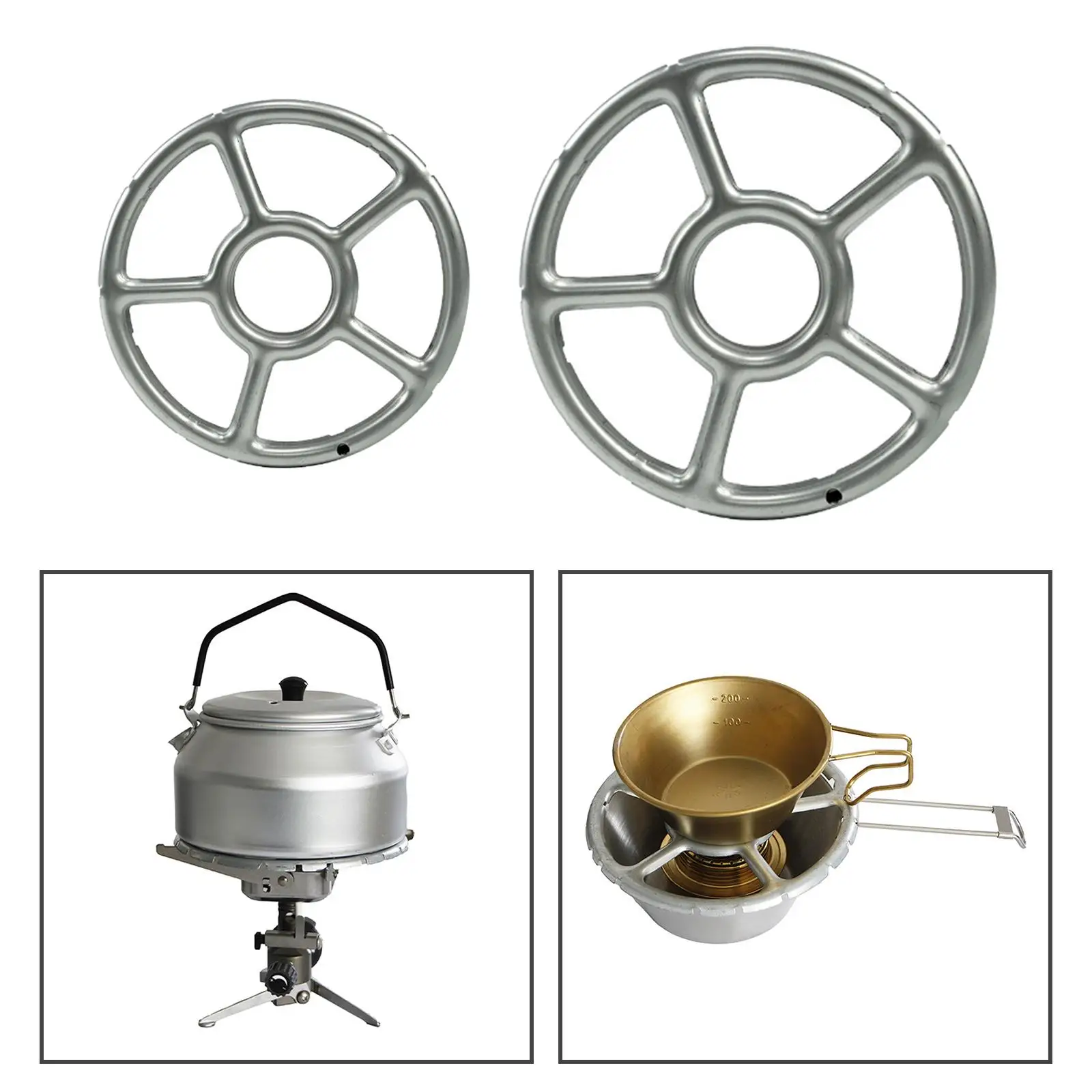 Gas Stove Accessories Gas Rings Reducer Gas Cooker Wok Support Rings Hob Cover for Stove Coffee Maker Backyard Outdoor Camping Tea Kettles