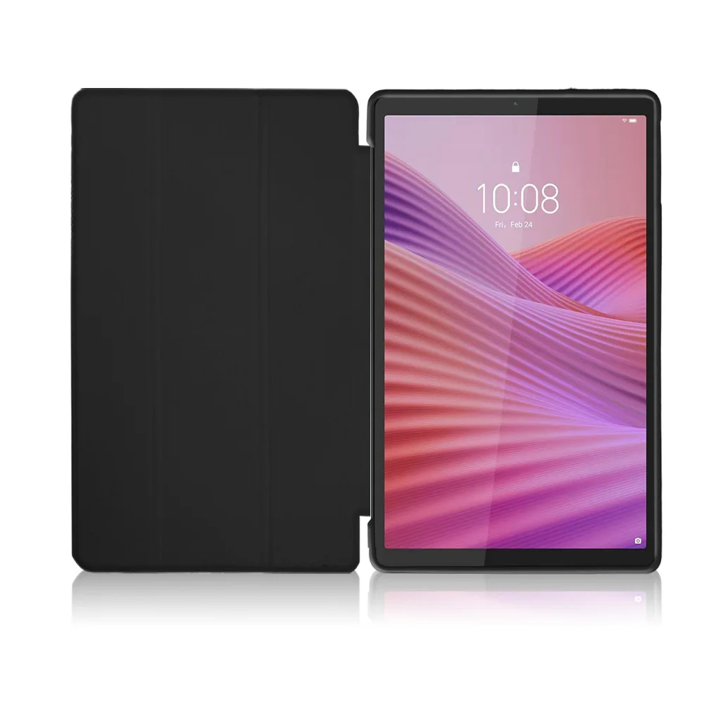 Premium TPU Leather Triple Fold Magnetic Case with Auto Wake Function