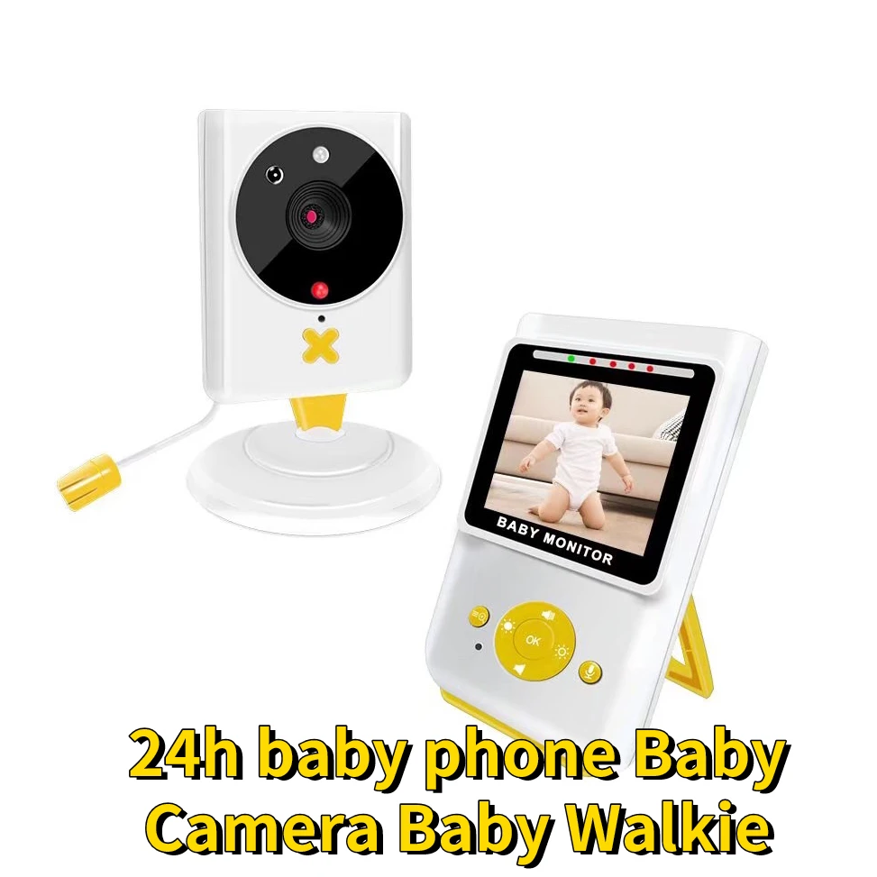 Baby Monitor Wireless LCD Audio Video Radio Nanny Music Intercom IR 24h baby phone Baby Camera Baby Walkie Talkie Babysitter