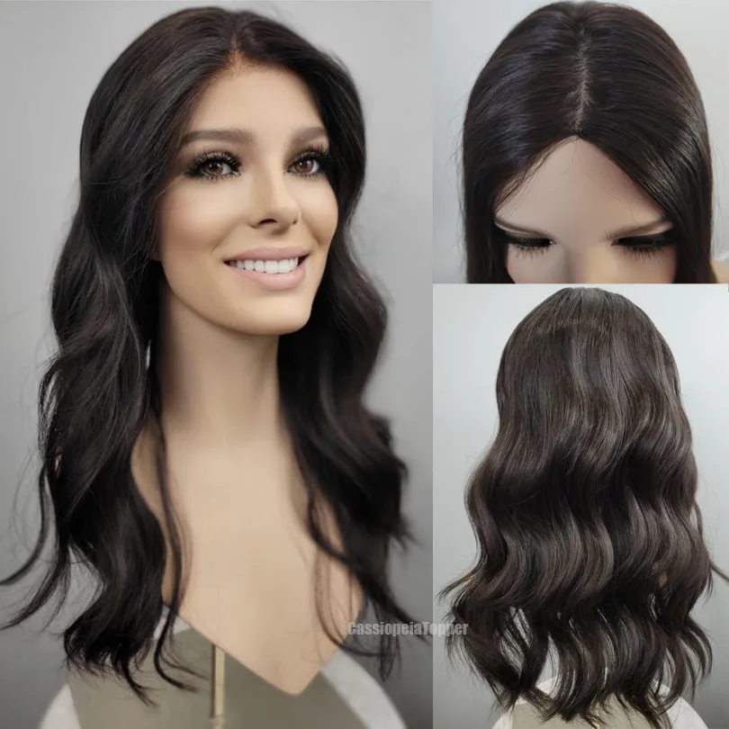 Body Wave Silk Base Full Lace Wigs Human Hair Pre Plucked with Baby Hair Brazilian Human 5x5 Silk Base Full Lace Wig Wavy