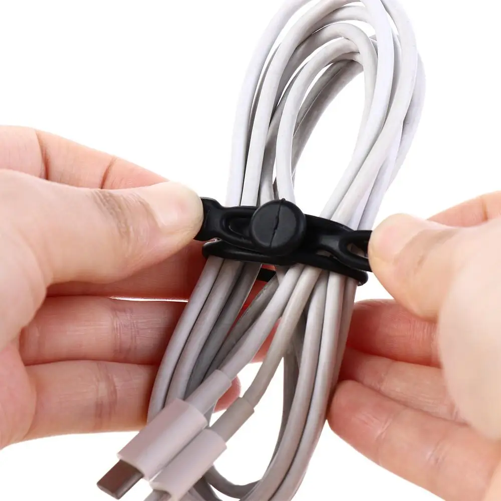 케이블 와이어 충전 케이블 잡화 정리함 번들링 정리함 케이블 고정 스트랩 재사용 가능한 케이블 타이 코드 정리 스트랩