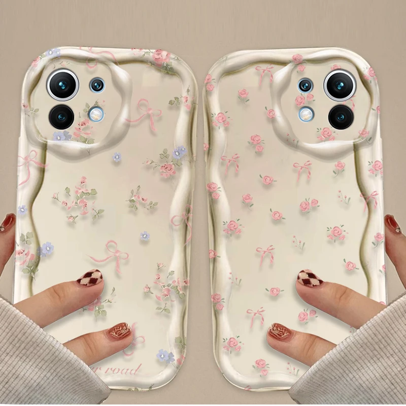 Charming Rose Clear Silicone Case - Elegant Floral Design