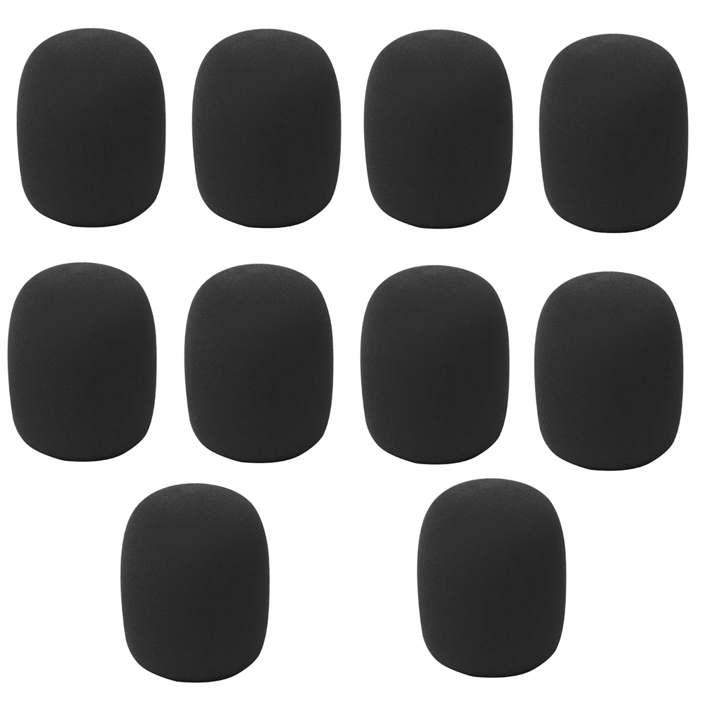 

10PCS Microphone Windscreen Foam Cover Sponge Foam Mic Covers For Standard Size Handheld Microphones For KTV Karaoke DJ