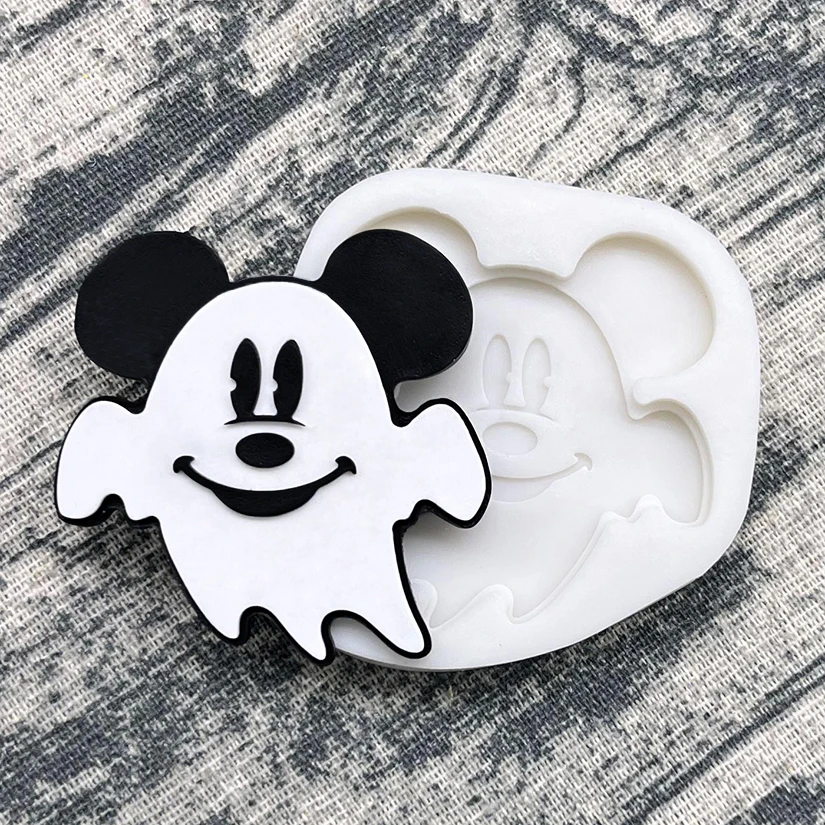 Teufel Geist Halloween Silikon Sugar craft Form Harz Werkzeuge Cupcake Backform Fondant Kuchen Dekorations werkzeuge – Detail 7