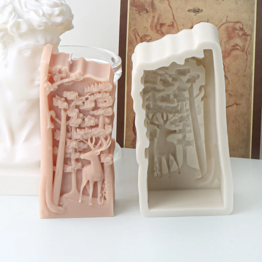Animal Head Silicone Mold for Crafting and Baking - Candle, Soap, Resin, and Plaster Casting Tool