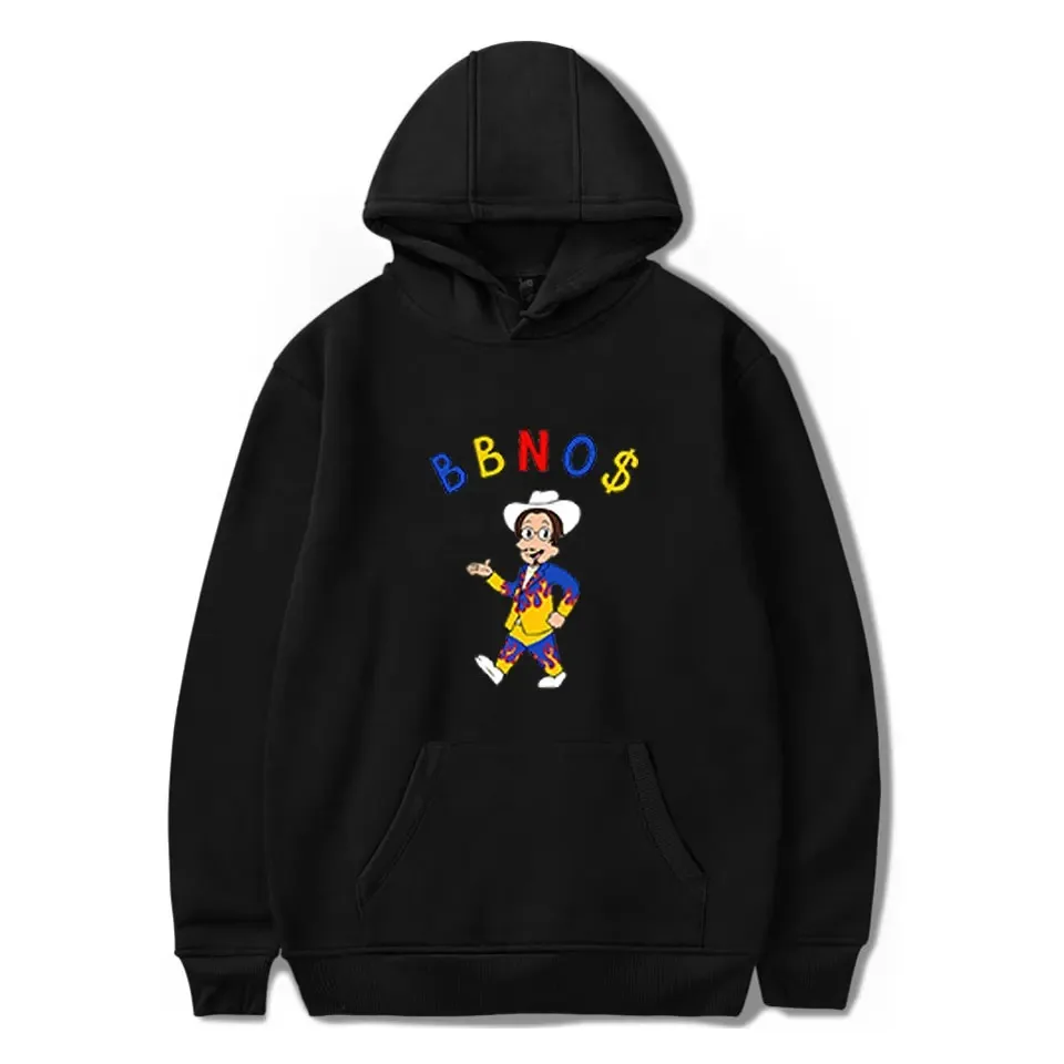 BBNO $ Merch Hoodie Cartoon Celestial Body Print Mulheres Homens Outono Solto Com Capuz Pullovers Ulzzang Grunge Rua Hip Hop
