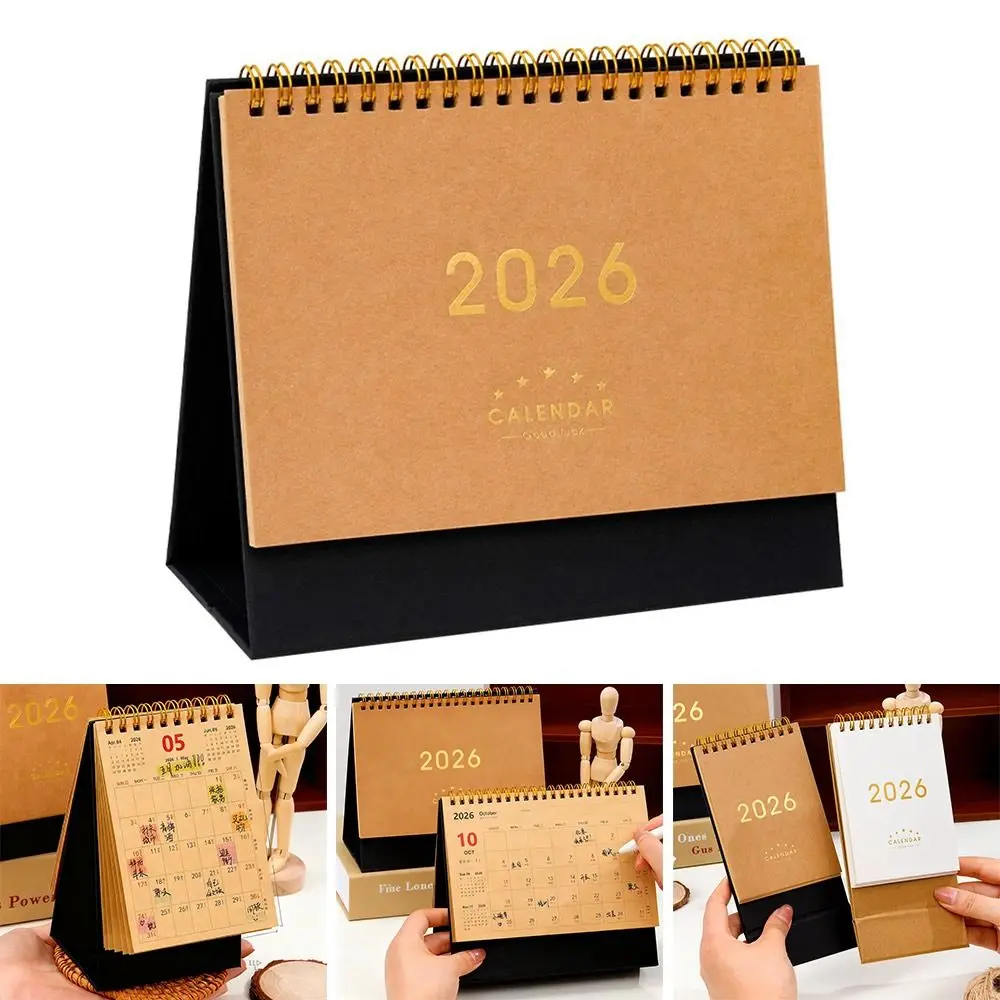 패션 2026 데스크탑 종이 달력 다기능 홈 데코 플래너 스케줄러 연간 노트북 아젠다 오거나이저 홈 오피스
