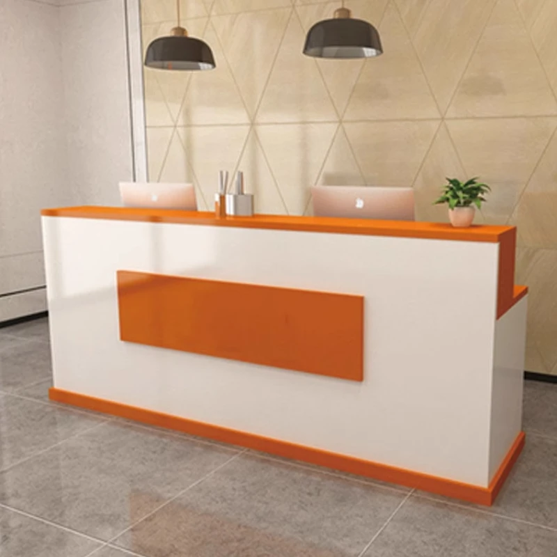 Front Desk Table Aesthetics Reception Bar Counter Outdoor Paint Store Light Luxury Company Cashier Barber Clothing Shop Cash