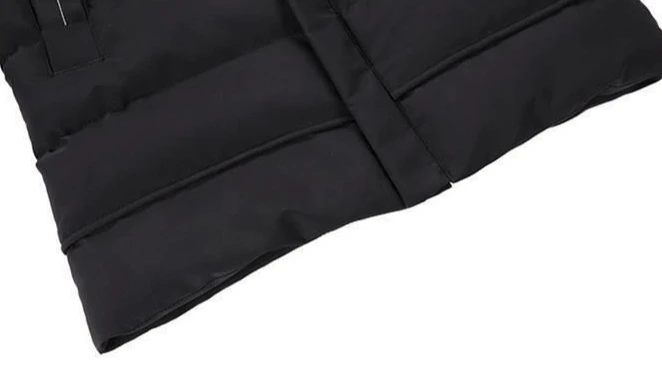 Men's Winter Long Mid Length Over The Knee Thickened Hooded Cotton Padded Jacket Large Size for Youth