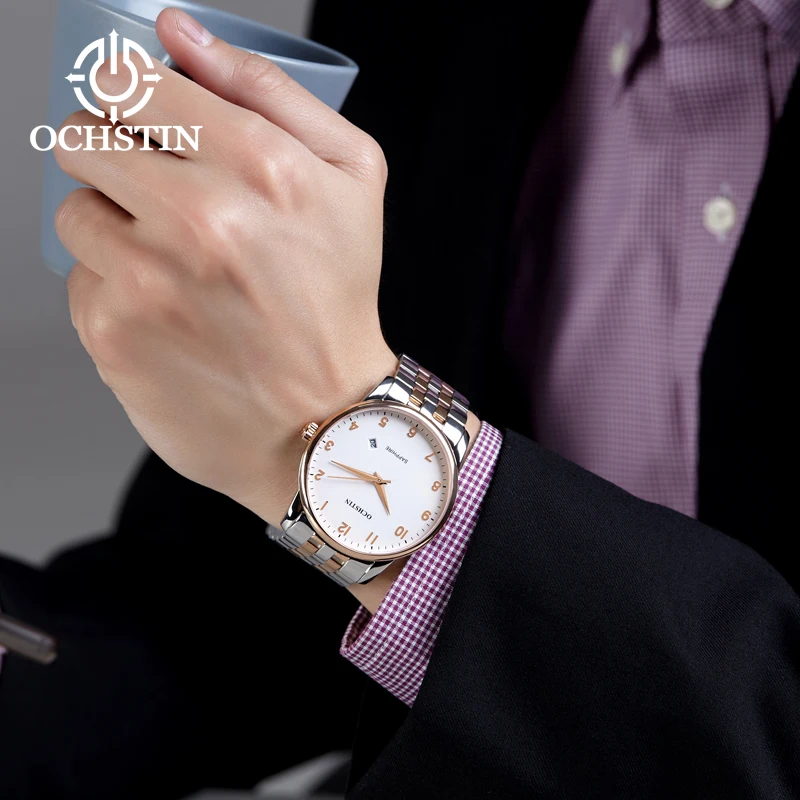 OCHSTIN2024 New Men's Gentle Series Sporty Trend Imported Multi functional Quartz Movement Watch Men's Quartz Watch