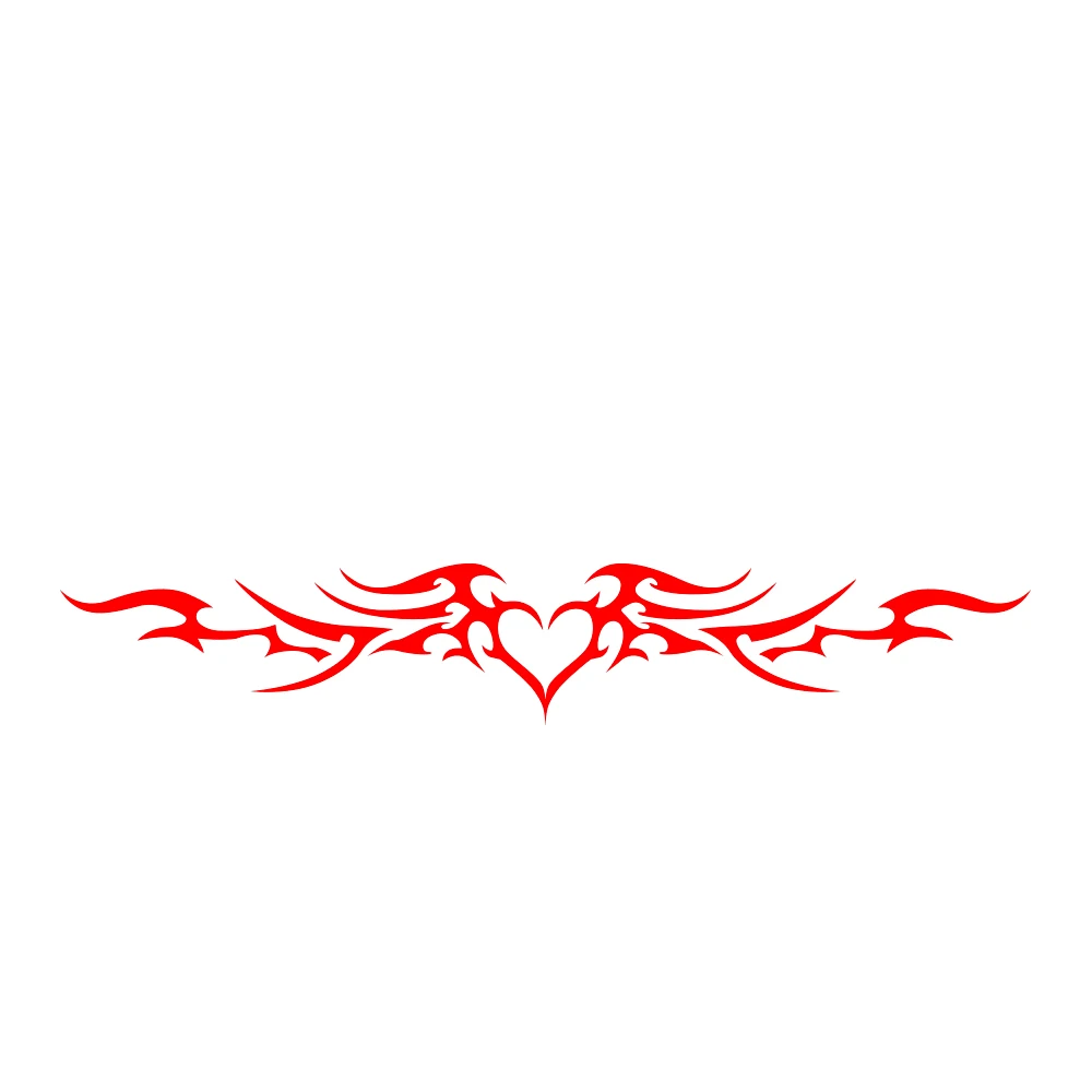 Fire Heart Wings Vinyl Car Decor Stickers - Stylish Auto Bumper and Window Decals