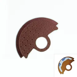 Wave Pattern Automatic Hammer Rotor Metal Patch for Watch Movement Retrofit (R)