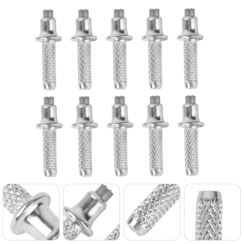 

10 Pcs Trekking Pole Tip Rod for Walking Tips Alpenstock Replacement Mountaineering Alloy Stick