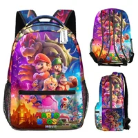 Marioed Super Mario Large Capacity School Bag Fully Printed Fashion Backpack  Backpack Birthday Gift Mochila 2