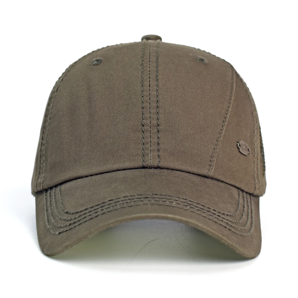 Vier Jahreszeiten hochwertige gewaschene Baumwolle Baseball mütze Männer Frauen lässig Vintage Papa Hut verstellbare Trucker-Stil Low Profile – Detail 18