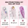 1pc Nail Rhinestone Glue Gel for Nails, 30g Super Strong Adhesive Gel for Nail Gem, Jewels, Glitter, Crystals Beads Diamonds DIY 4