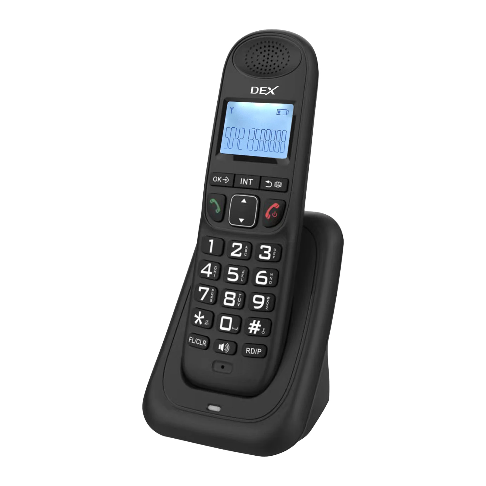 Expandable Cordless Phone System with 3 Lines Display Caller ID Hands