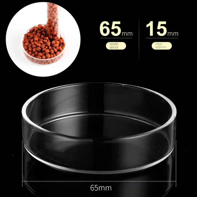 Transparent Glass Feeder Tube Fish Tank Shrimp Snail Food Feeder Bowl Aquarium Feeding Accessories Shrimp Feeders 20/25/30cm