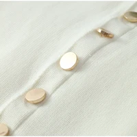 2024 Summer Elegant Lady Knitted Single Breasted Long Dresses Women Solid Sleeveless O Neck Button Bodycon Party Female Vestidos - Image 5