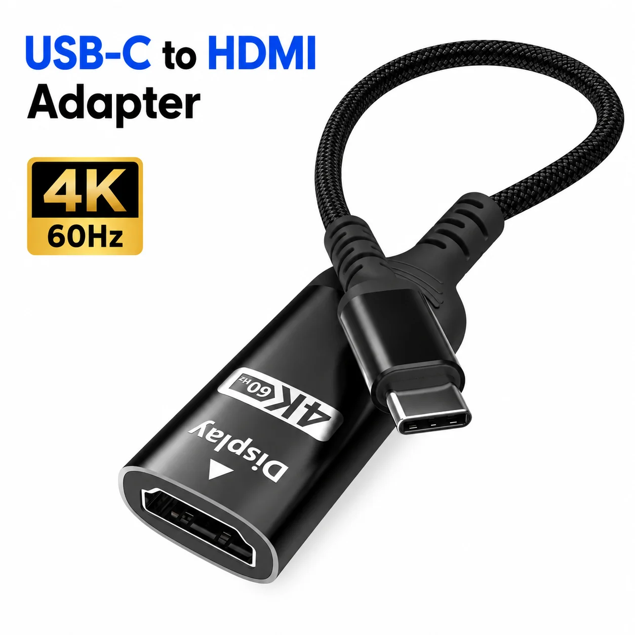 4K 60Hz USB-C to HDMI Cable Adapter