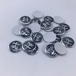 Alfa Romeo Car Key Emblem Sticker Set - 15 Color Options, Multiple Sizes - 20 PCS (15mm black new)