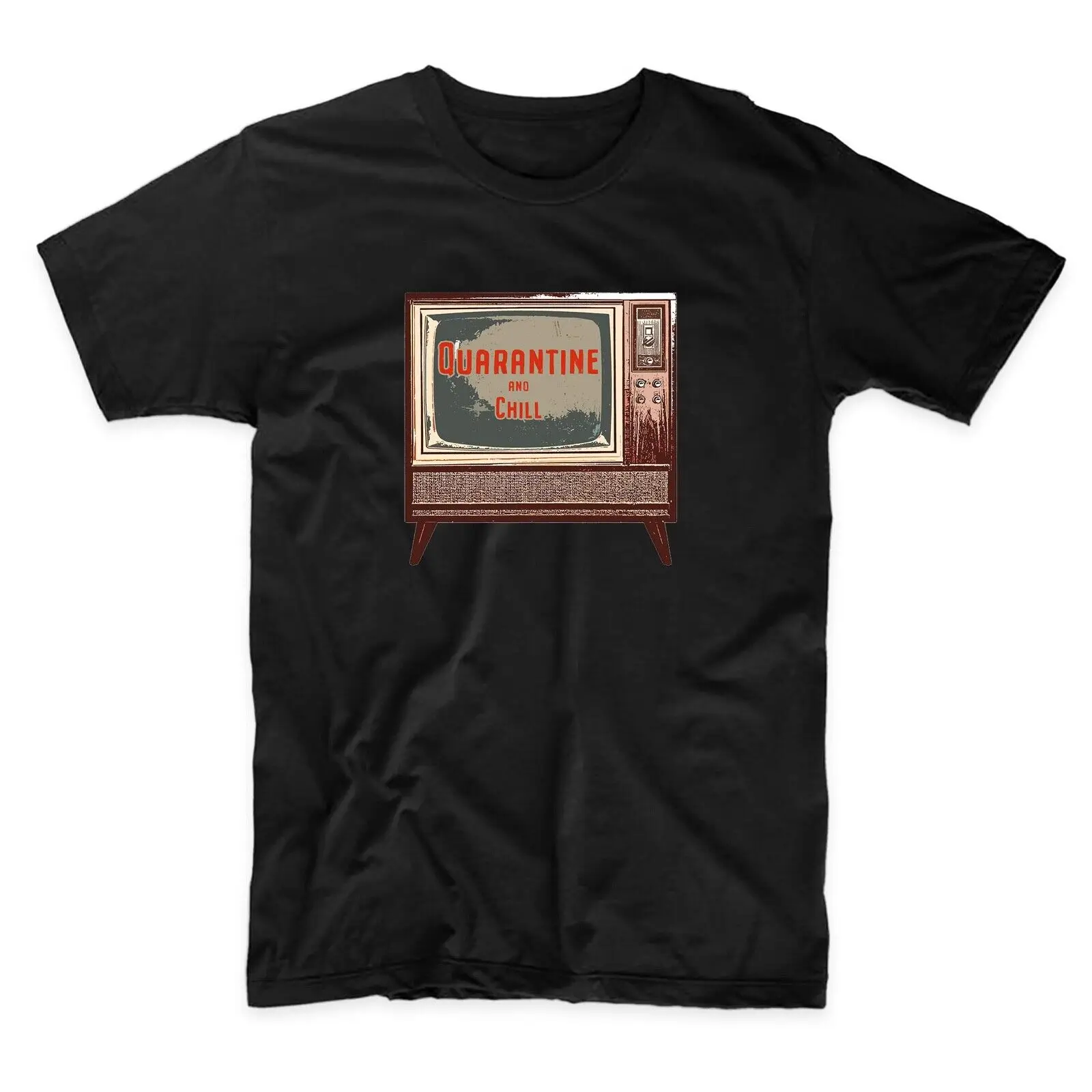 

Футболка с принтом карантин и холод F211