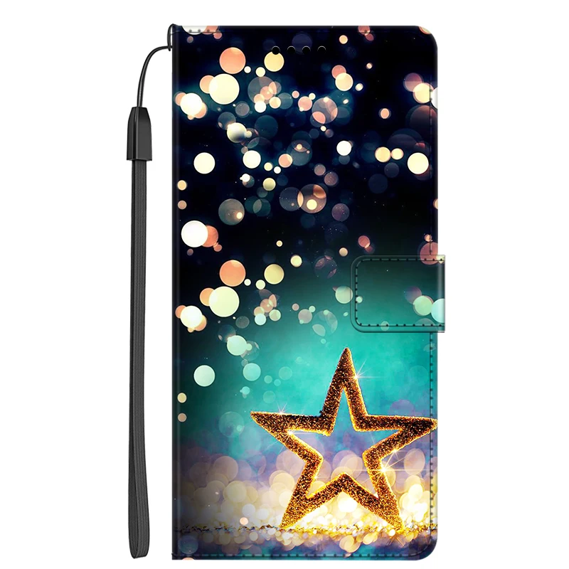 Elegant Flip Leather Wallet Cover with Stand - Premium Protection Case and Card Holder
