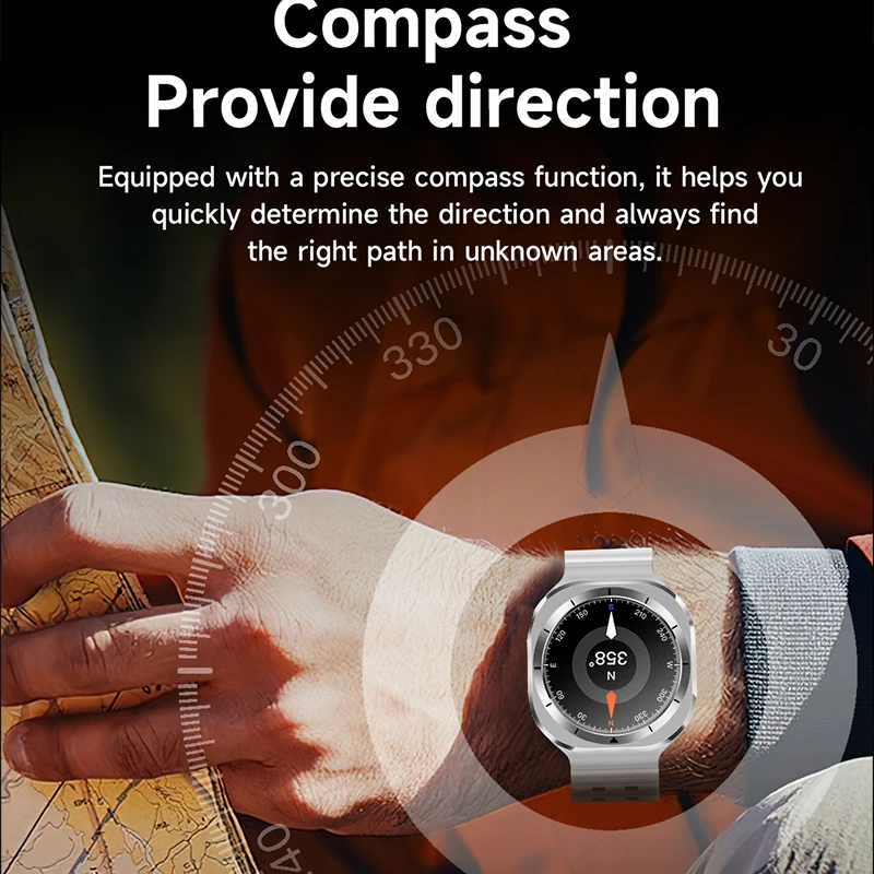 2026 New Watch 7 Ultra Smart Watch Men 3D Display Sport Bluetooth call SmartWatch GPS NFC Compass Blood oxygen Smartwatch Women 6