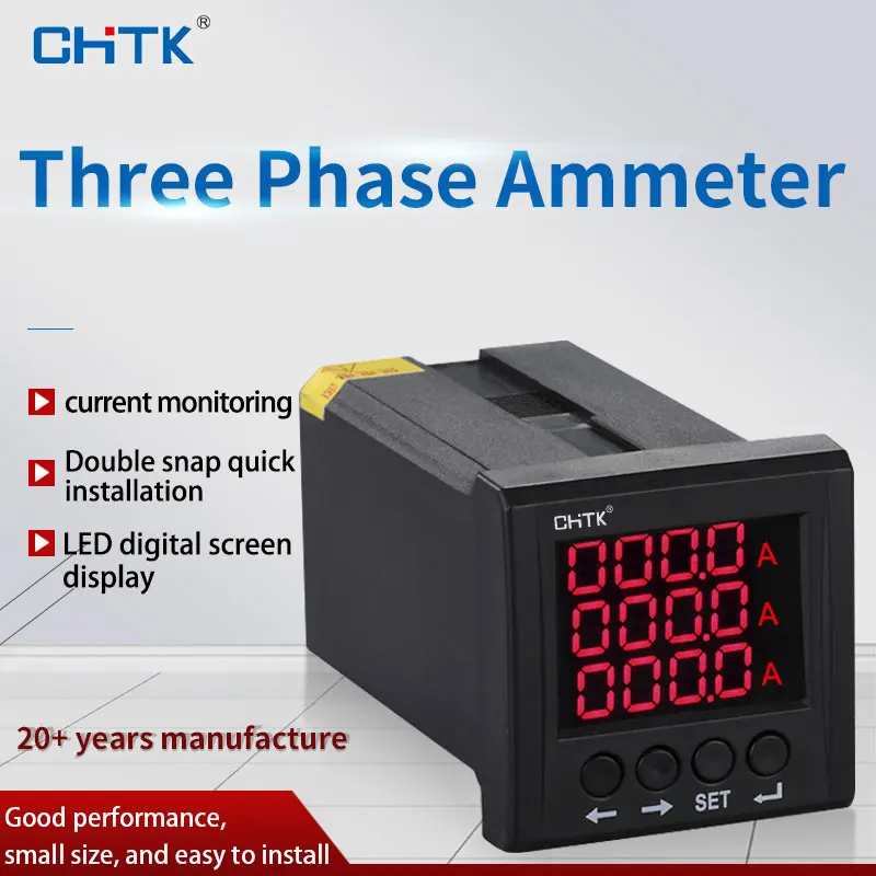 Instruments threephase ammeter conventional data accurate specifications complete conventional