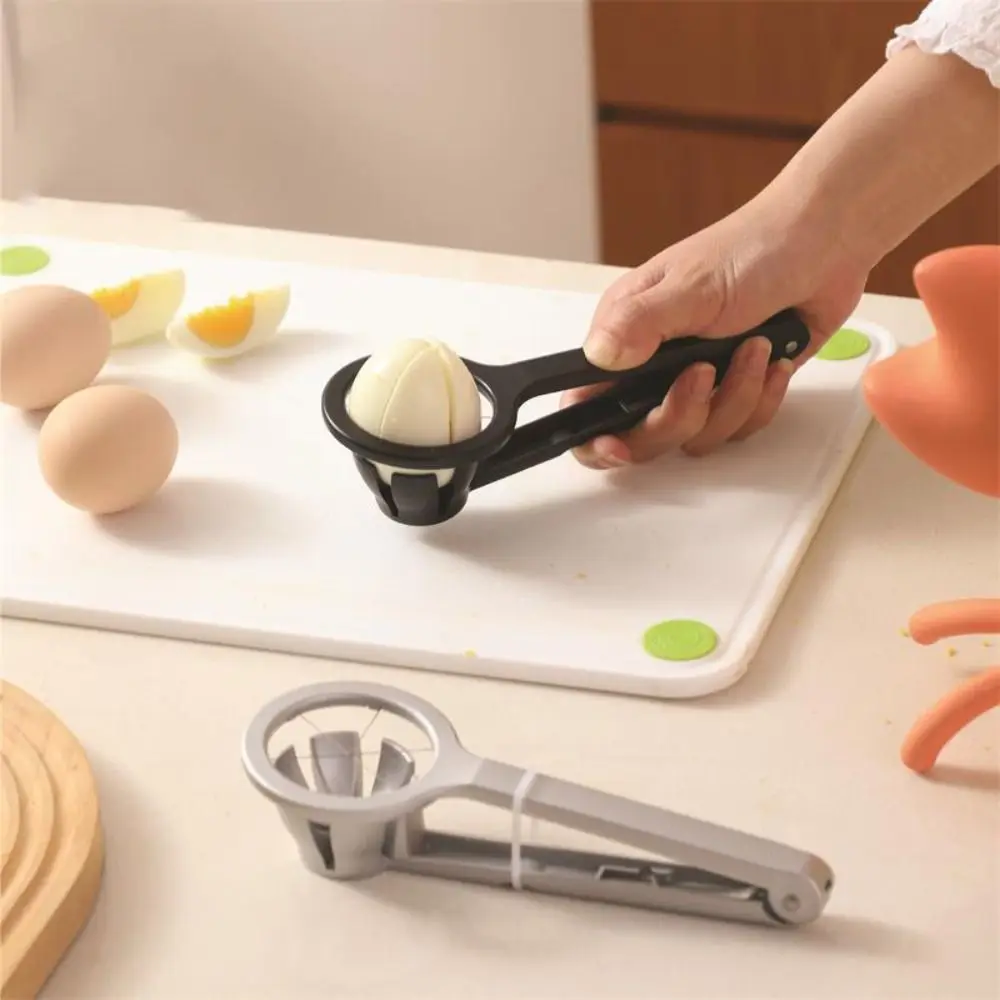 Aluminum Alloy Manual Egg Cutter Portable Multi-functional Preserved Egg Splitter Section Divider Non-slip Food Splitter Fruit egg cutter