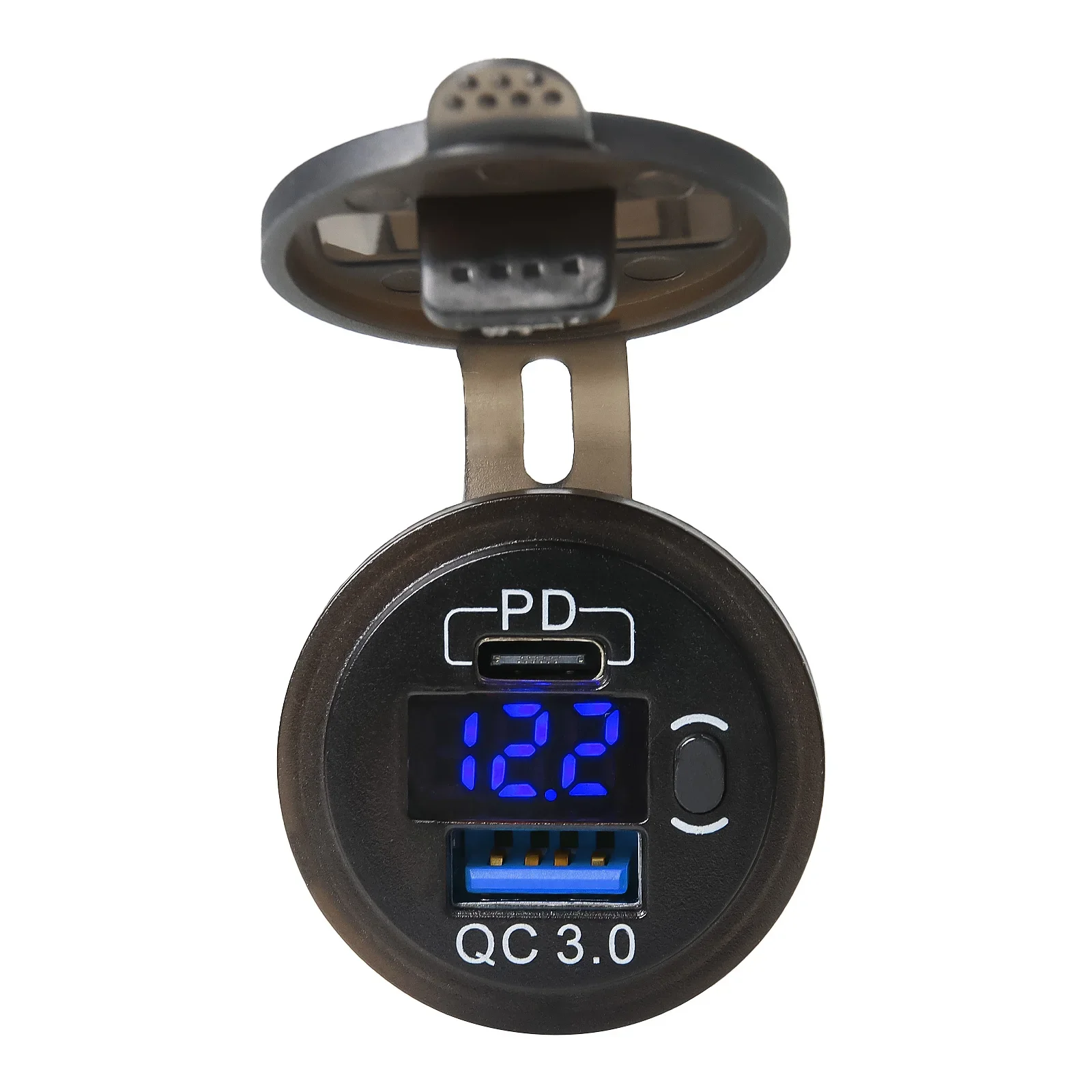 12V-24V Auto Moto Accendisigari Doppio Caricatore Usb Auto Moto Accendisigari Prese Presa Di Corrente Led