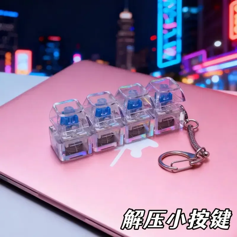 Keychain LED light on desk