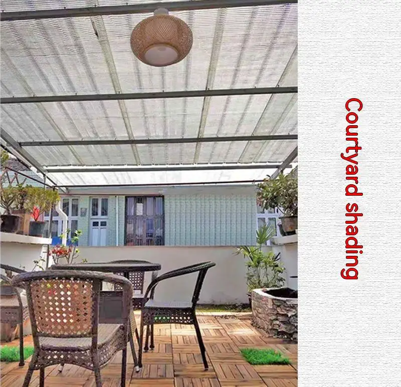 Tewango Reflective Aluminum Shade Cloth With Reinforcing Binding Mounted Grommets Pets Cars Shade Net 2x4M 85% 99%UV