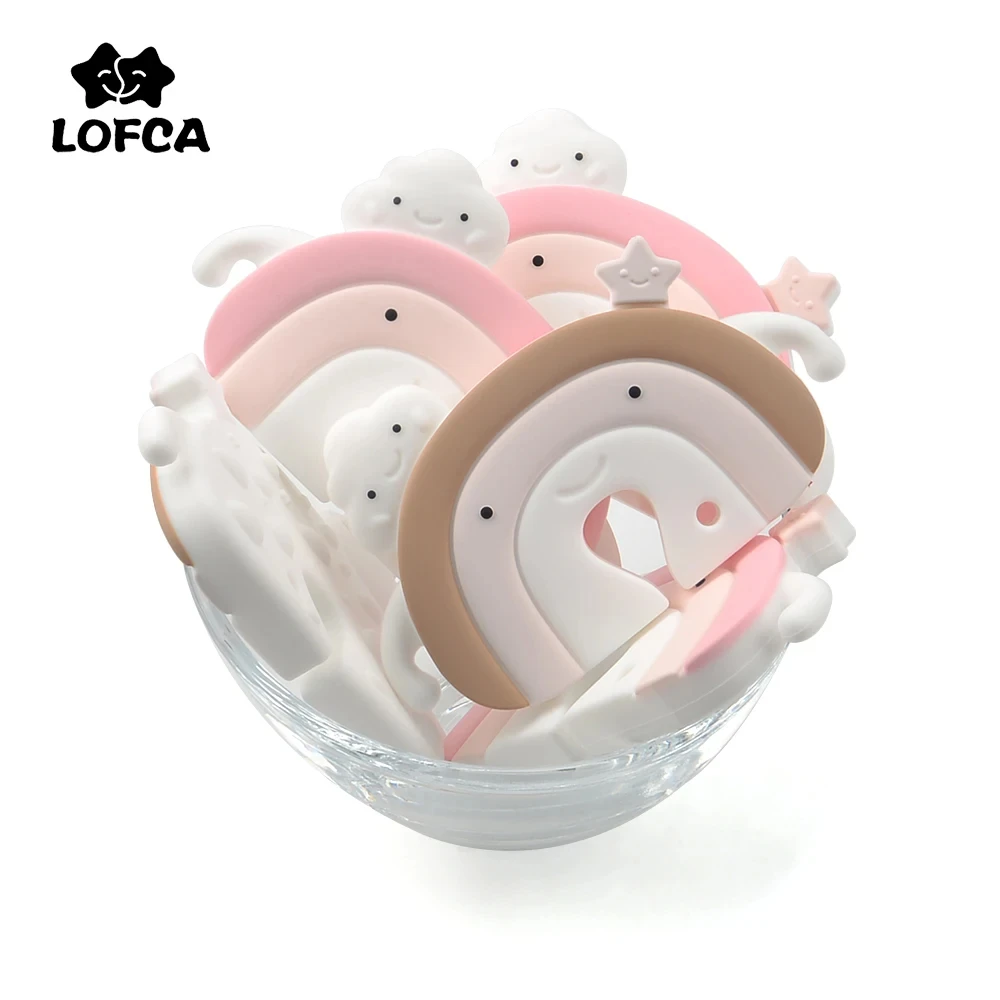 Food Grade Silicone Teethers DIY Animal Unicorn Infant Baby Silicone Chew Charms Cartoon Kids Teething Gift Toddler Toys Pendant 6