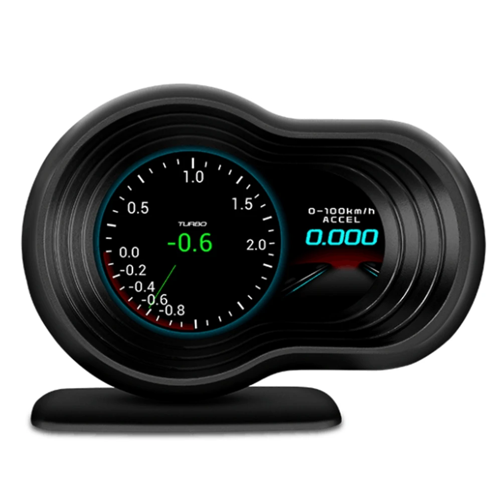 

F9 HUD OBD2 HD цифровой дисплей Guage контроль скорости с ускорением турбо тормоз тест автомобиля A
