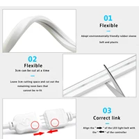 5V USB RGB Neon LED Strip 1M 2M 3M 4M 5M WiFi Neon RGB Strip Work With Tuya App/Smart Life/Alexa for TV Home Neon Decor Lighting 2