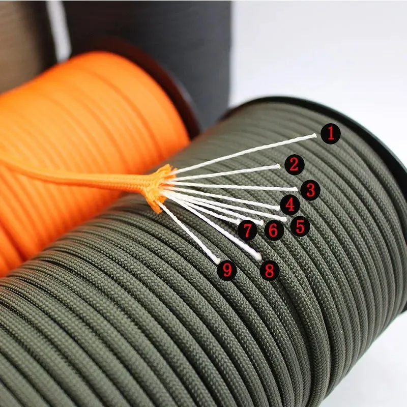 100m 550 Military Standard 9-Core Paracord 2